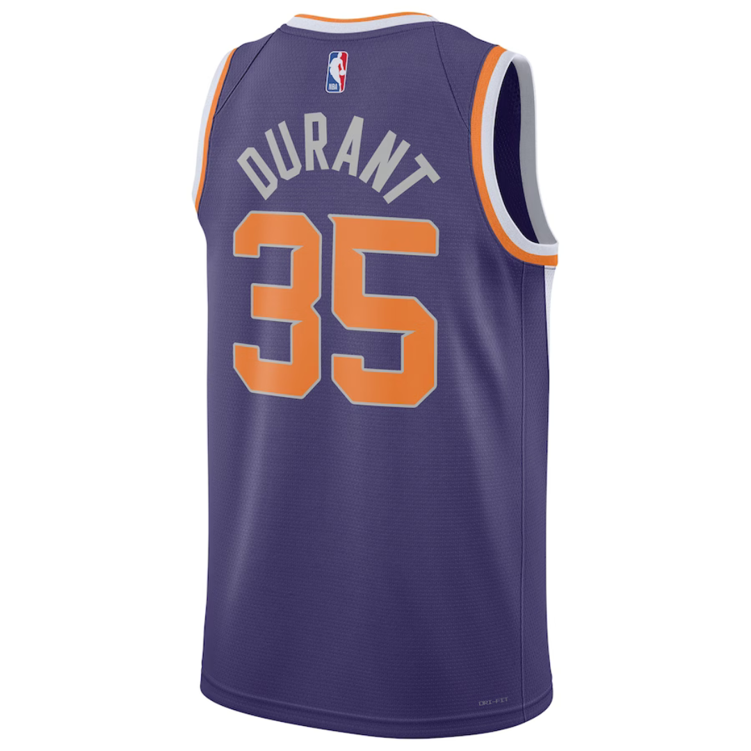 Unissex Phoenix Suns Kevin Durant Nike Purple Swingman Jersey - Icon Edition