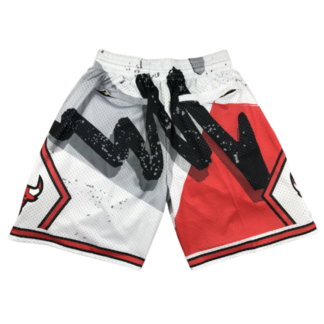 Shorts Chicago Bulls Mitchell & Ness White Hardwood Classics 1997 Hyper Hoops Swingman