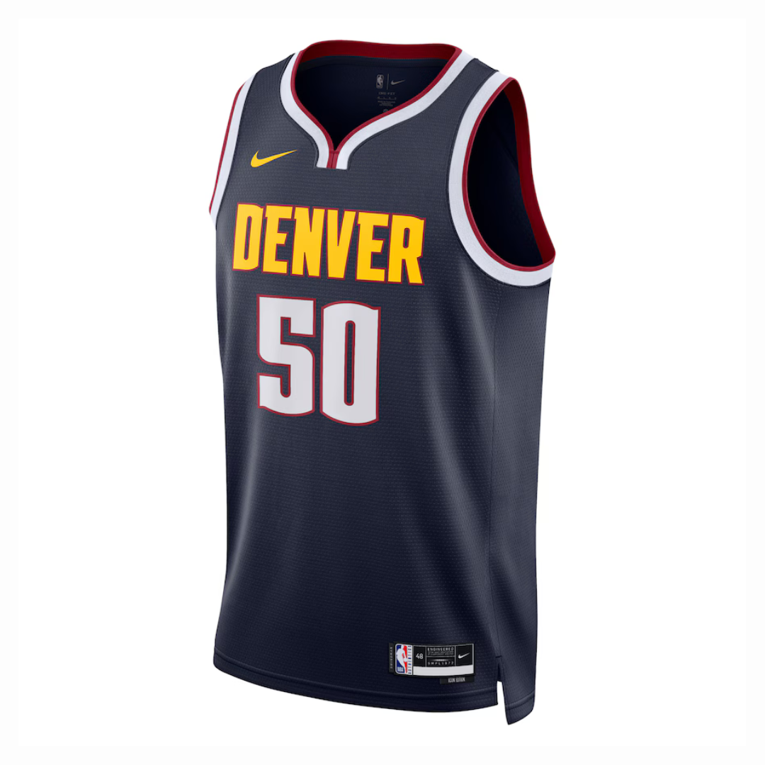 Camisa Regata NBA Unissex Denver Nuggets  Aaron Gordon Nike Navy Swingman Jersey - Icon Edition