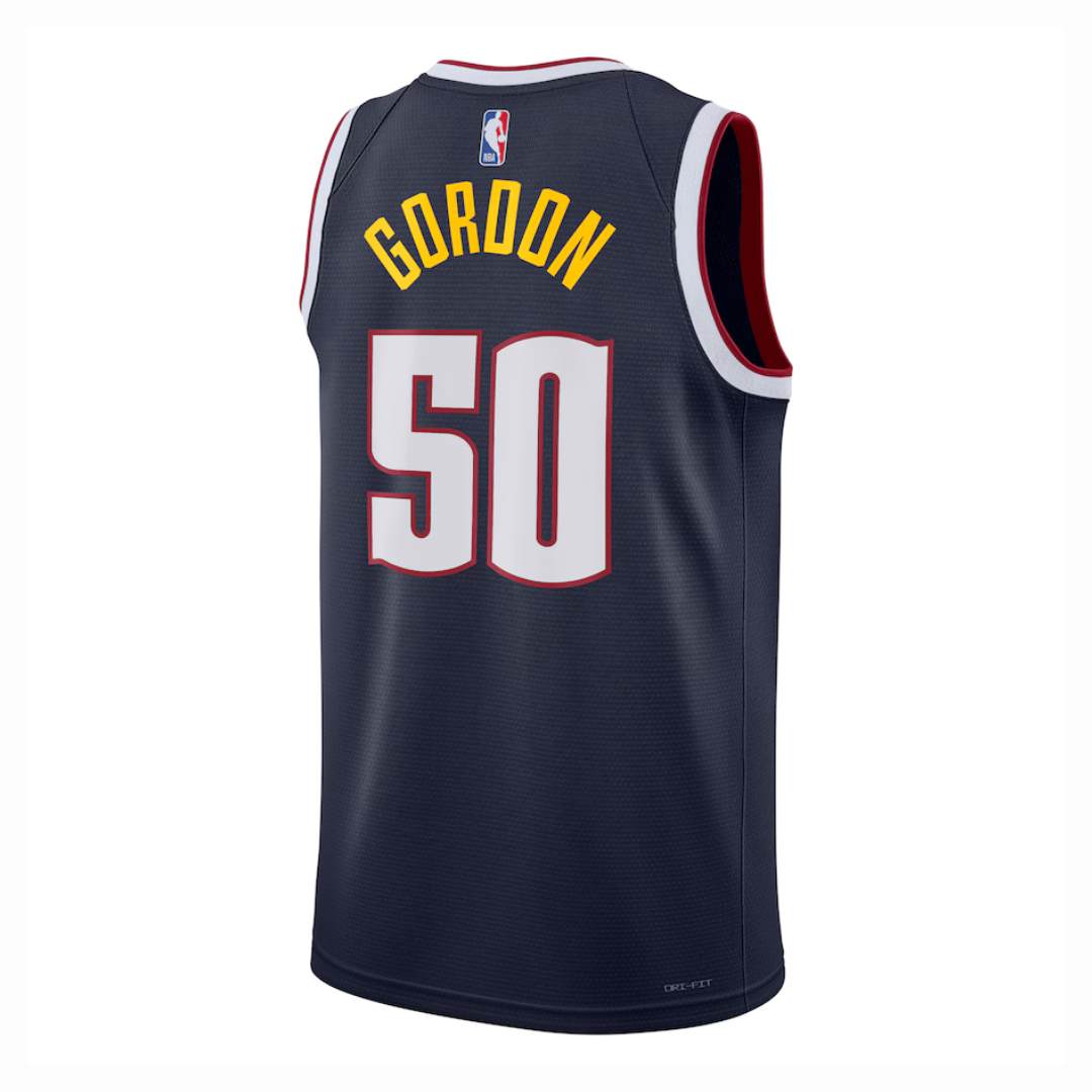 Camisa Regata NBA Unissex Denver Nuggets  Aaron Gordon Nike Navy Swingman Jersey - Icon Edition