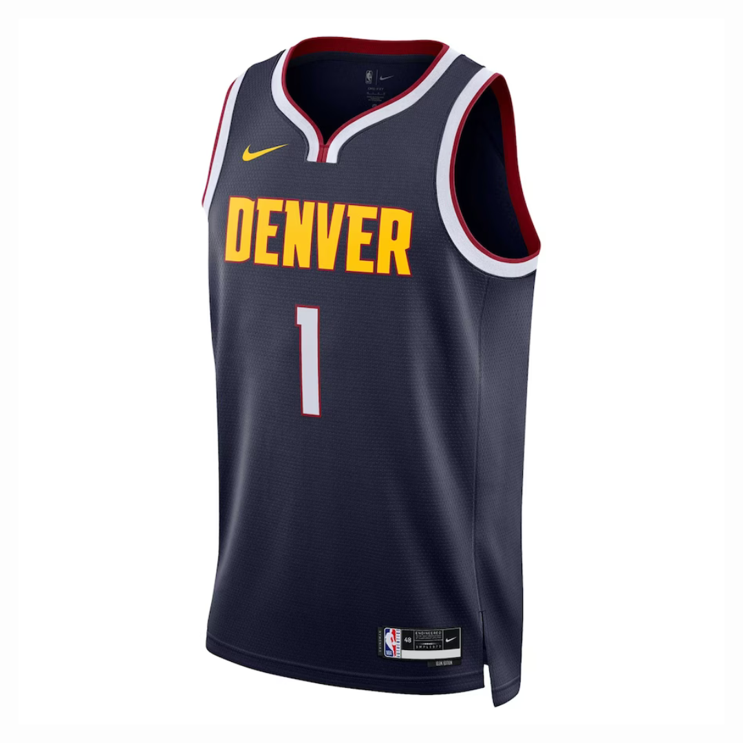 Camisa Regata NBA Unissex Denver Nuggets  Michael Porter Jr. Nike Navy Swingman Jersey - Icon Edition