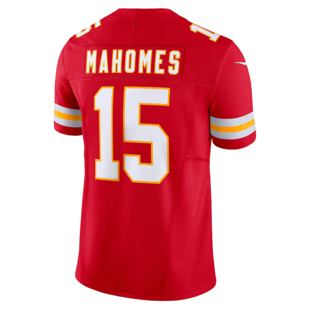 Camisa NFL Kansas City Chiefs Patrick Mahomes Nike Red Vapor F.U.S.E. Camisa NFL Kansas City Chiefs Patrick Mahomes Nike Red Vapor F.U.S.E.