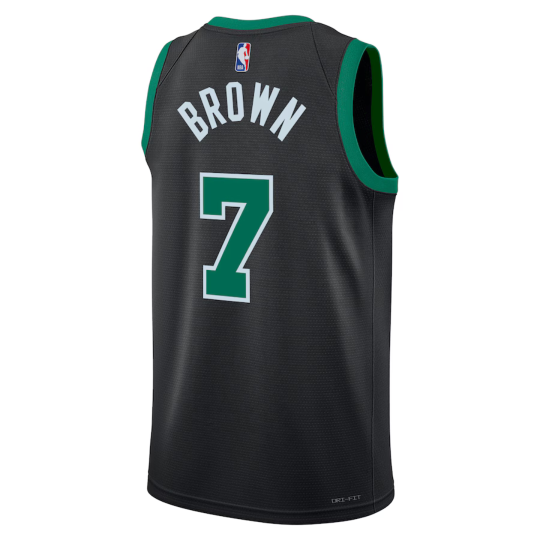 Camisa Boston Celtics Jordan Statement Edition Swingman - Verde - Jaylen Brown - Unissex