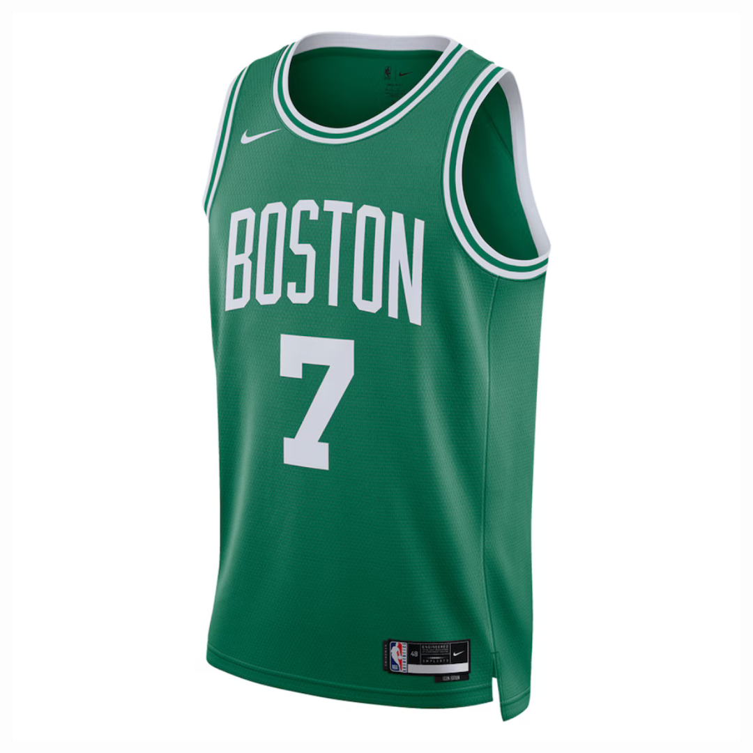 Camisa Regata Boston Celtics Jaylen Brown Nike Kelly Green Swingman unissex - Icon Edition