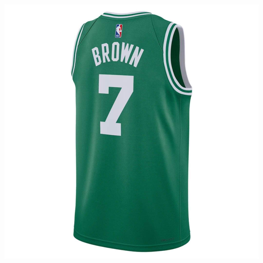 Camisa Regata Boston Celtics Jaylen Brown Nike Kelly Green Swingman unissex - Icon Edition