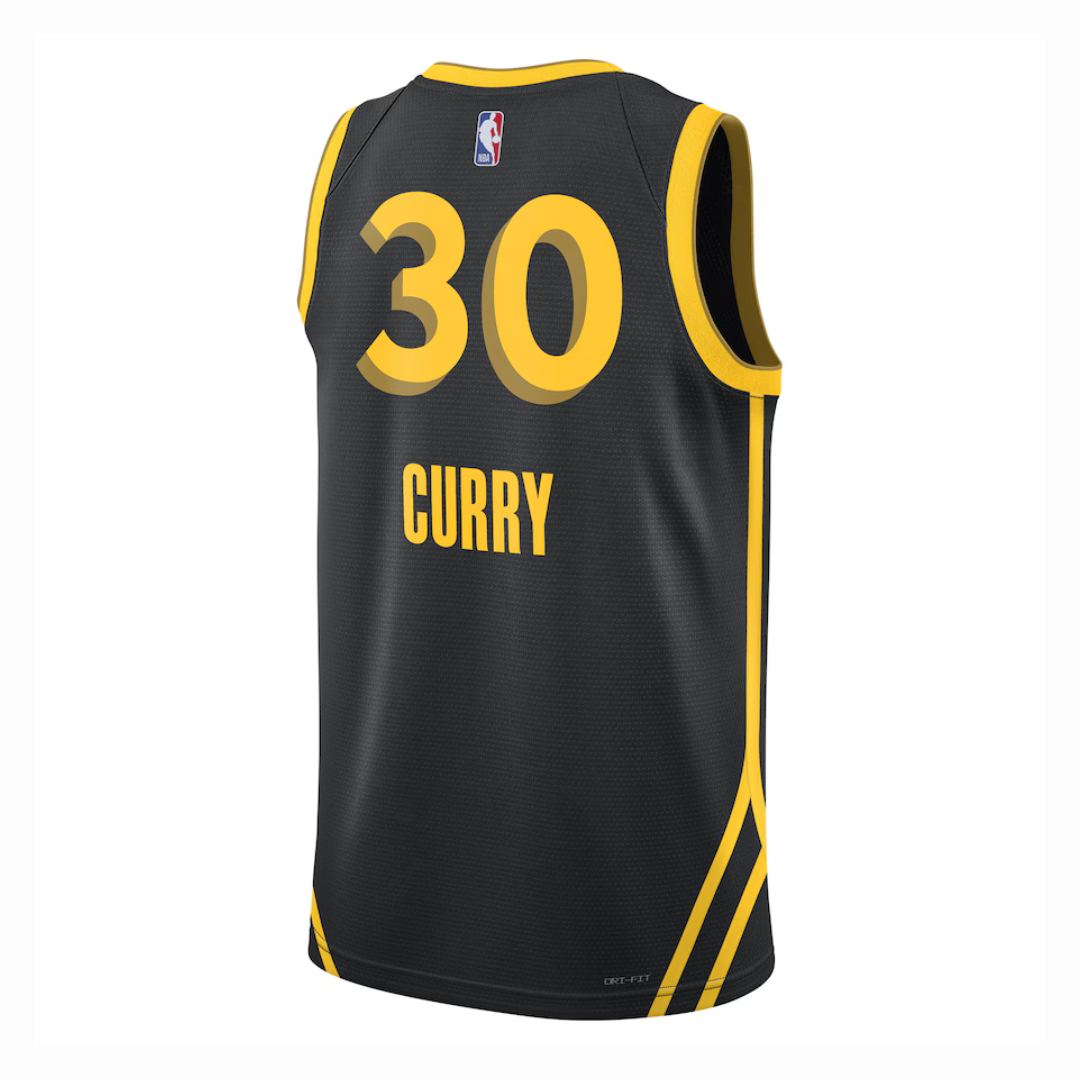 Camisa Regata NBA Unissex Golden State Warriors Stephen Curry Nike Black 2023/24 Swingman Jersey - City Edition