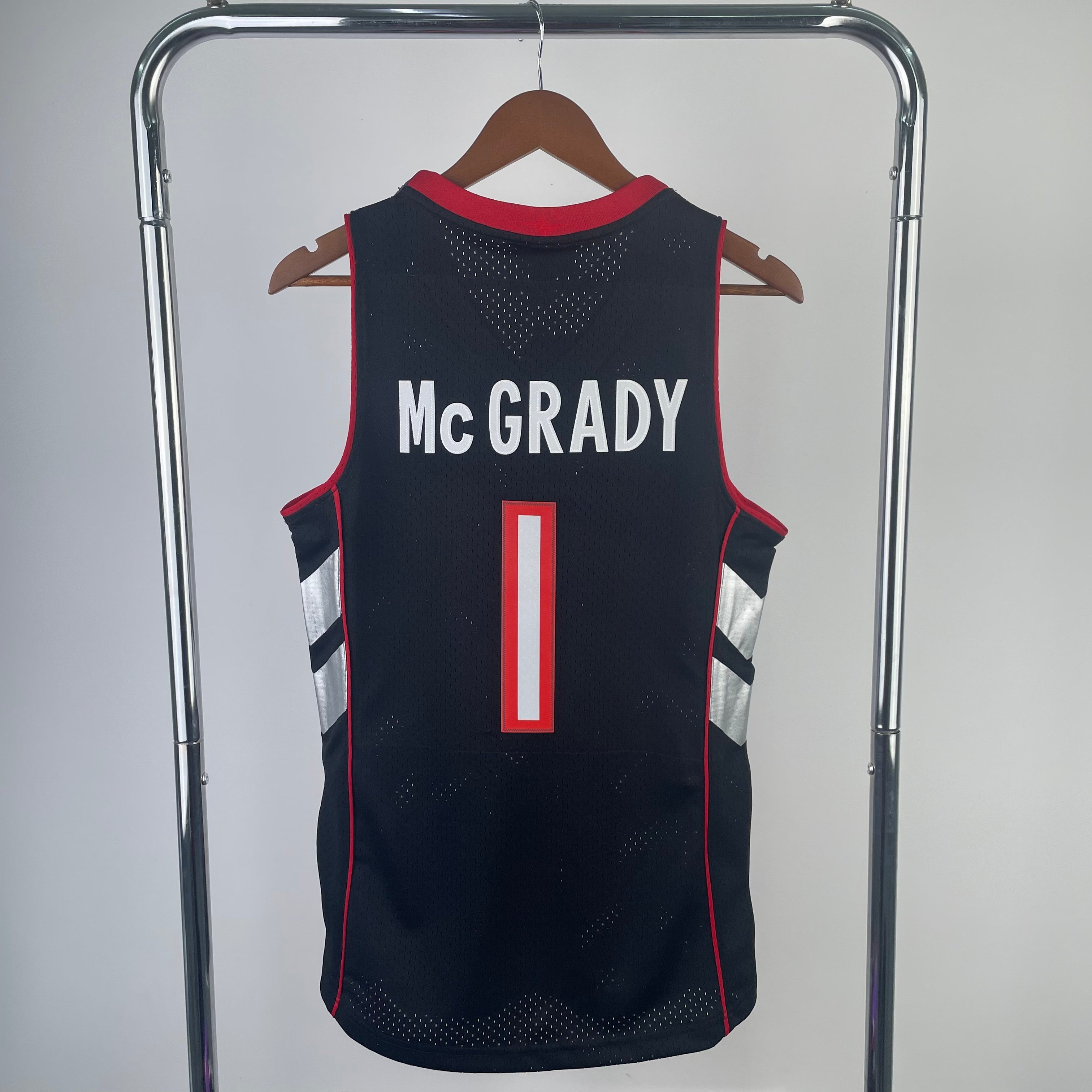 Camisa masculina Toronto Raptors Tracy McGrady Mitchell & Ness roxa 1999/00 Hardwood Classics Swingman