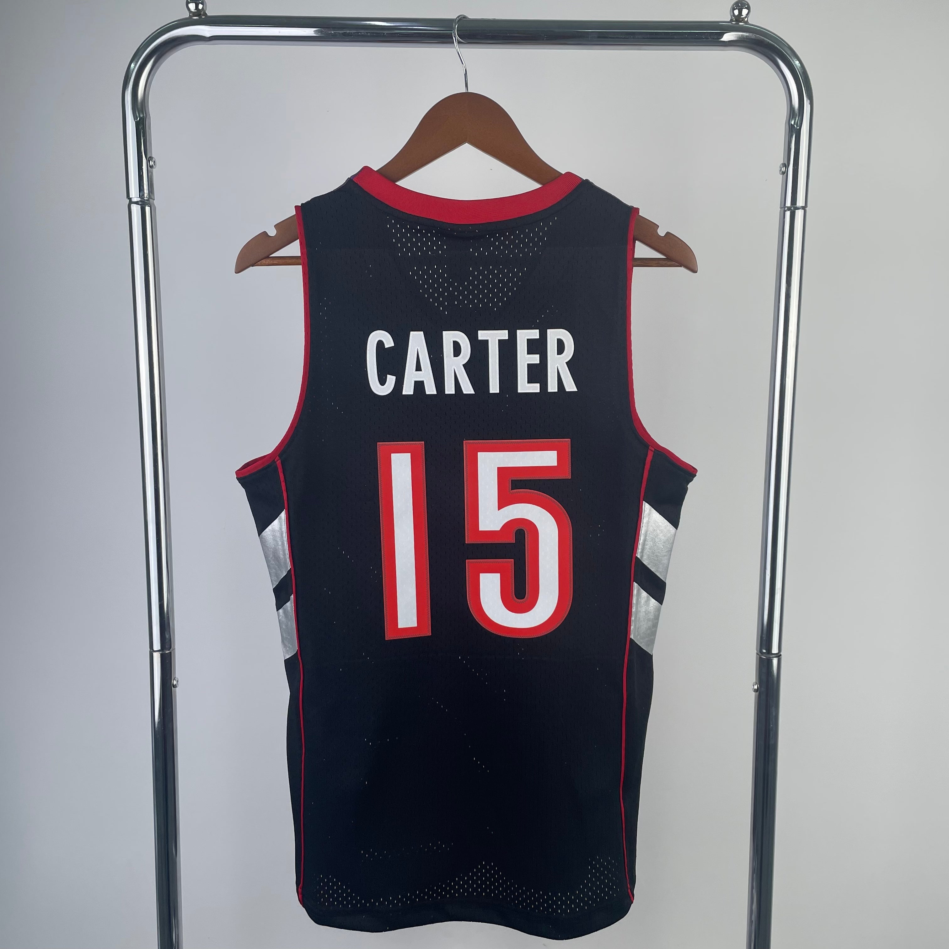 Camisa masculina Toronto Raptors Vince Carter Mitchell & Ness roxa 1999/00 Hardwood Classics Swingman