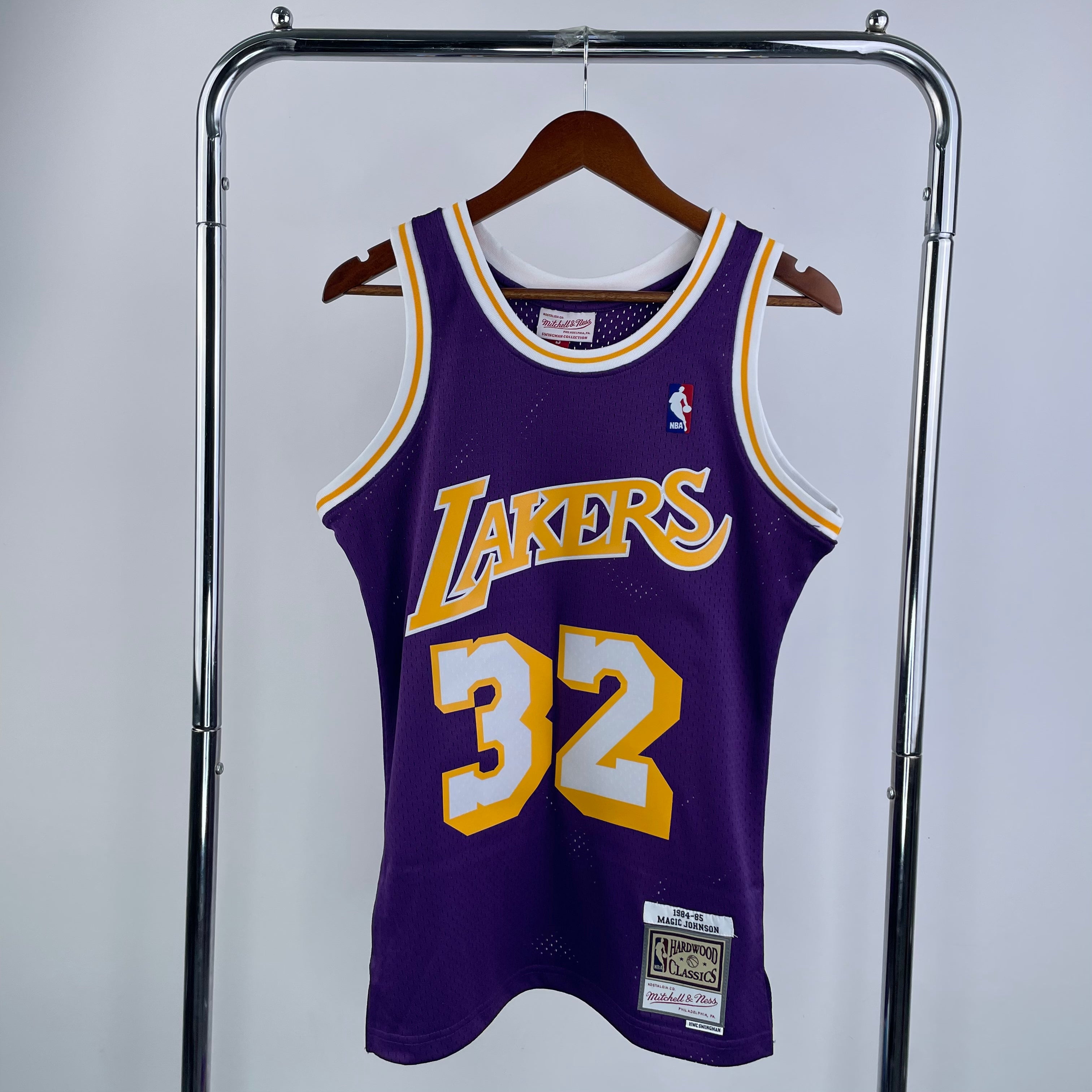 Camisa Regata NBA Los Angeles Lakers Magic Johnson Mitchell & Ness Pur