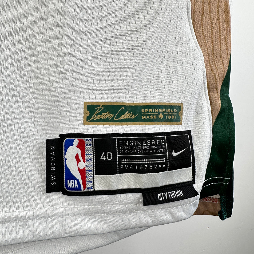 Camisa Regata NBA Unissex Boston Celtics Jayson Tatum  2024 NBA Nike Cream 2023/24 City Edition Swingman