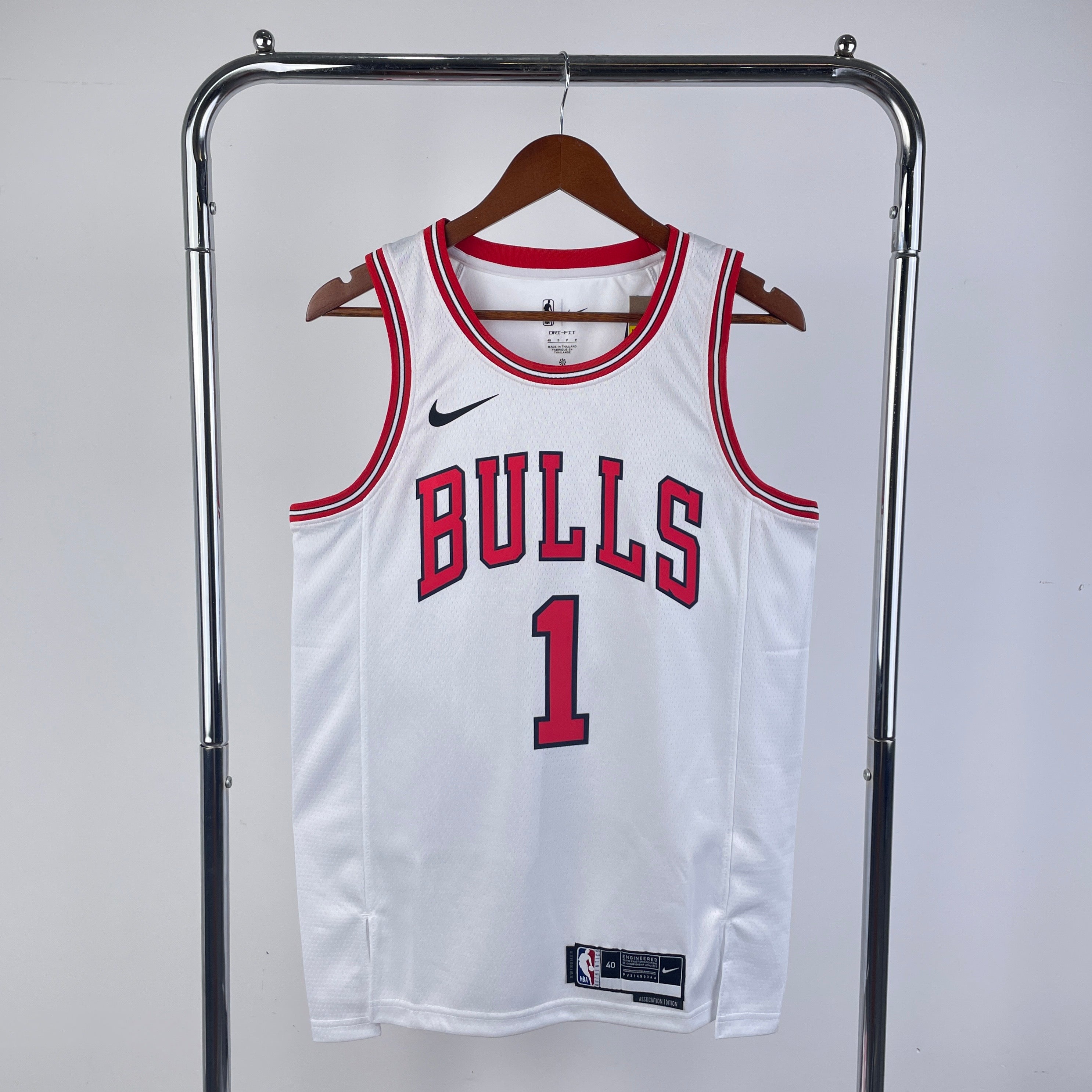 Camisa Regata NBA Unissex Chicago Bulls Derric Rose Nike White Swingma