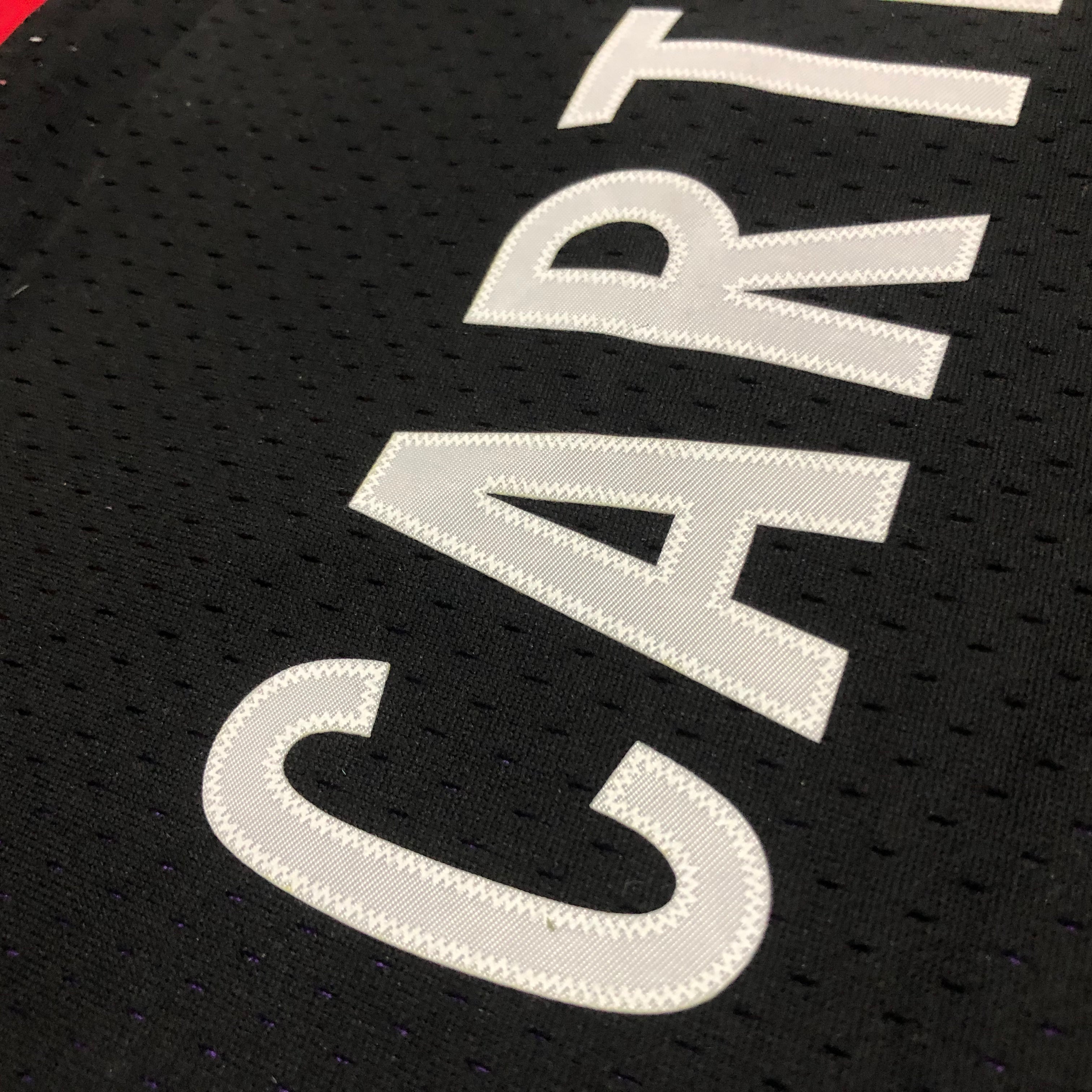 Camisa masculina Toronto Raptors Vince Carter Mitchell & Ness roxa 1999/00 Hardwood Classics Swingman