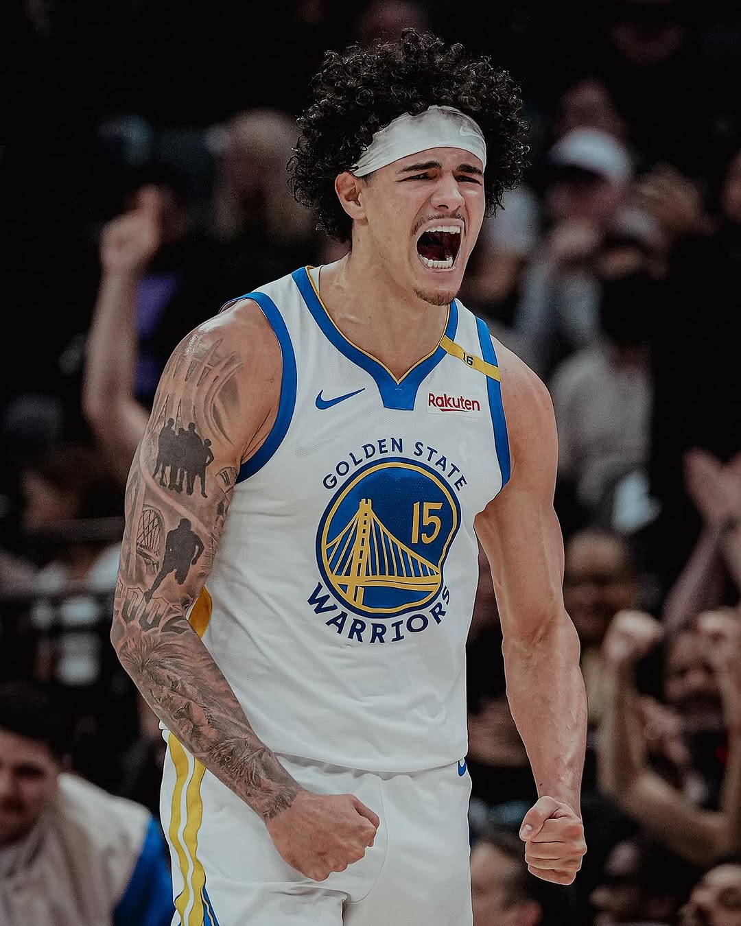 Camisa Regata NBA Unisex Golden State Warriors Gui Santos Nike White Swingman Jersey - Association Edition