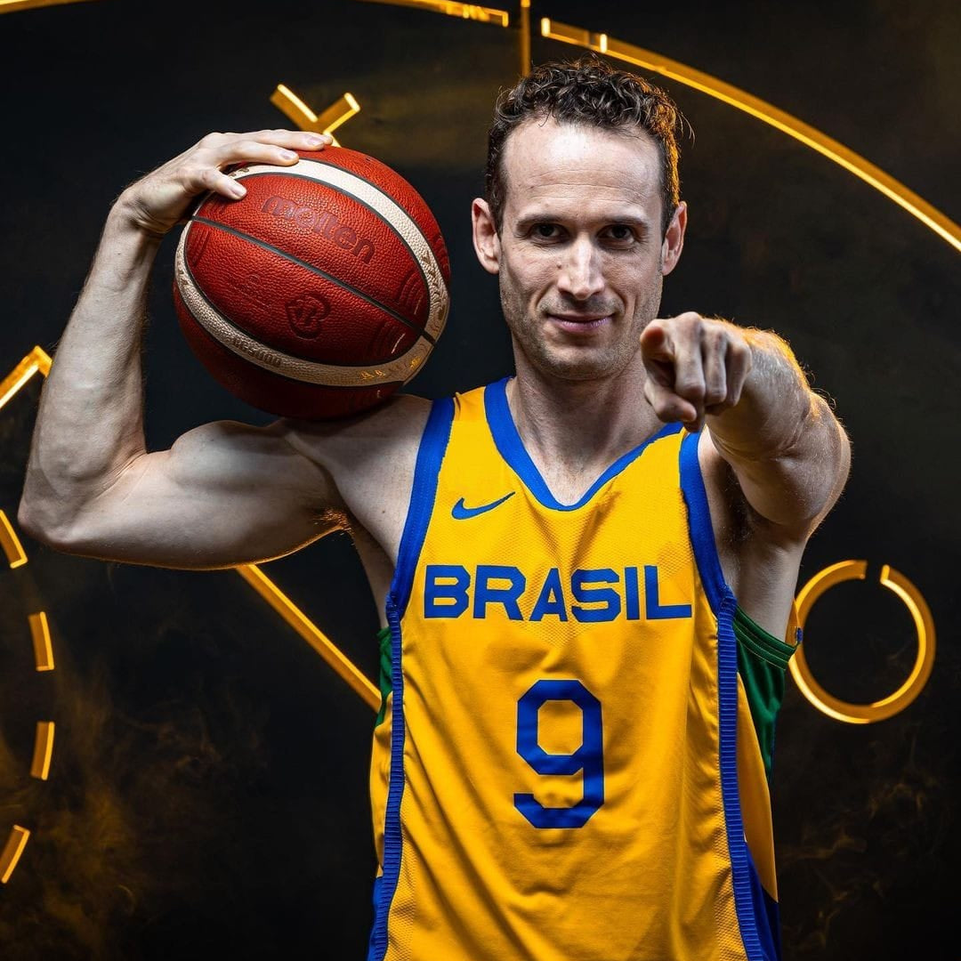 Camisa Regata Seleção Brasil Basquete 2023 Unissex MARCELINHO #9