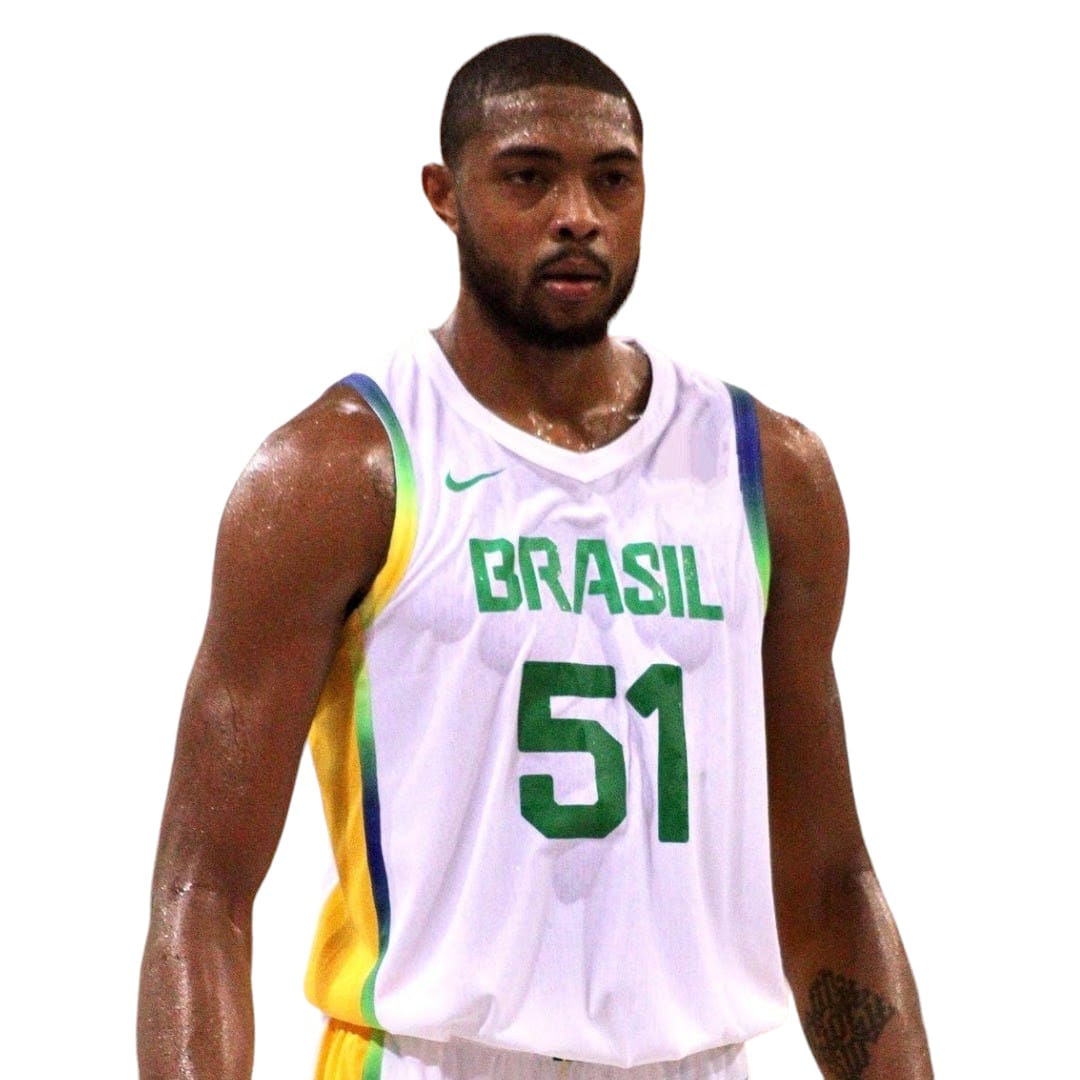 Camisa Swingman Regata Nike Seleção Brasil Basquete 2024 Olimpíadas Unissex CABOCLO #51