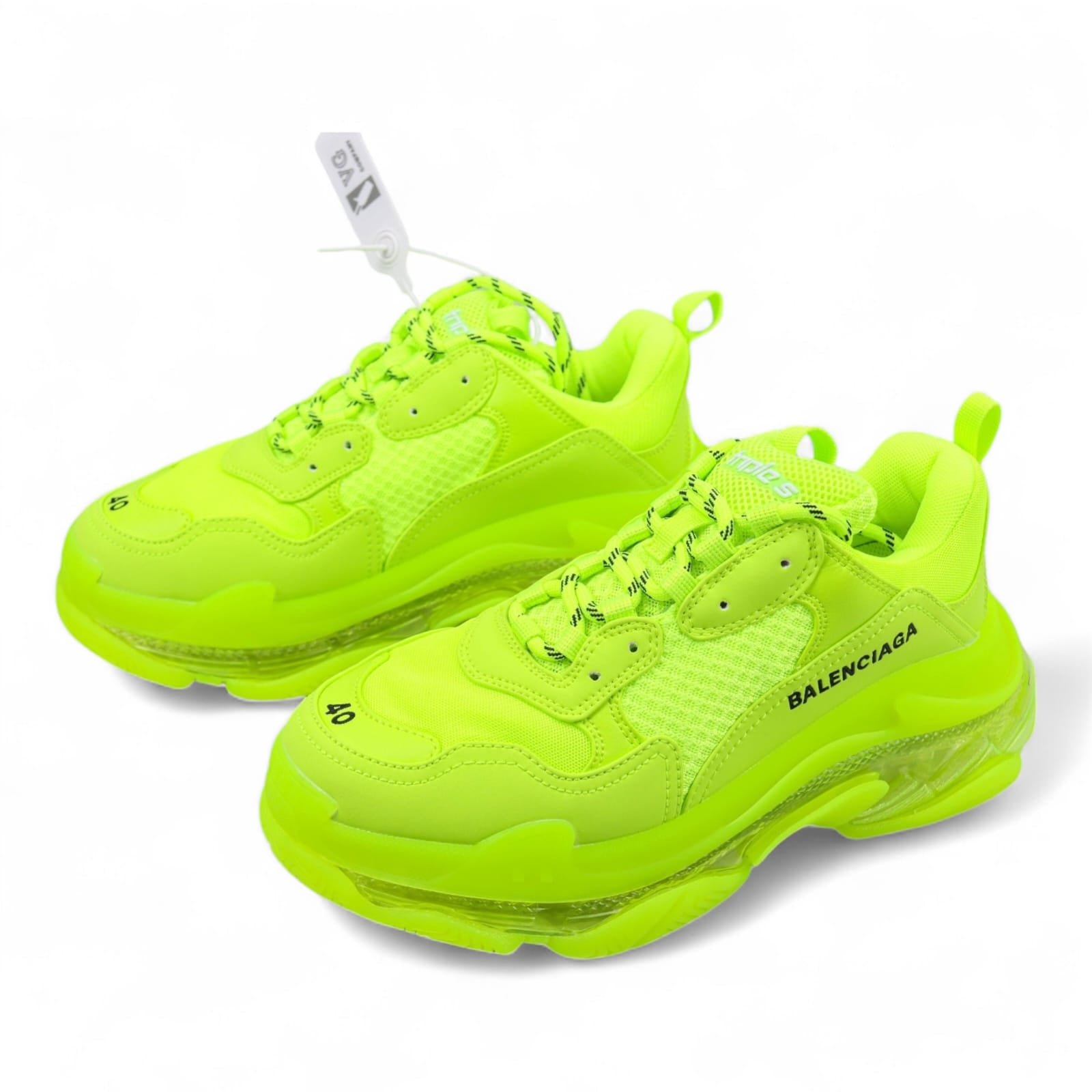 BALENCIAGA ネオングリーン ソックス XL Balenciaga Triple S Neon Green