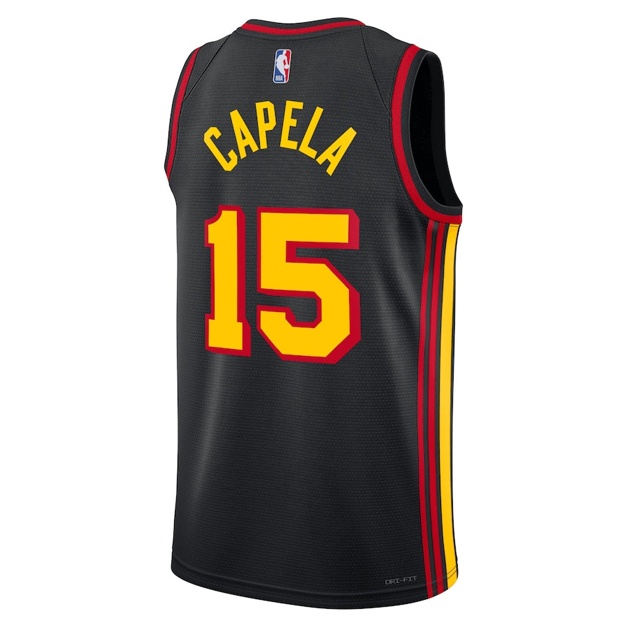 Camisa Atlanta Hawks Jordan Statement Edition Swingman - Preta - Clint Capela - Unissex