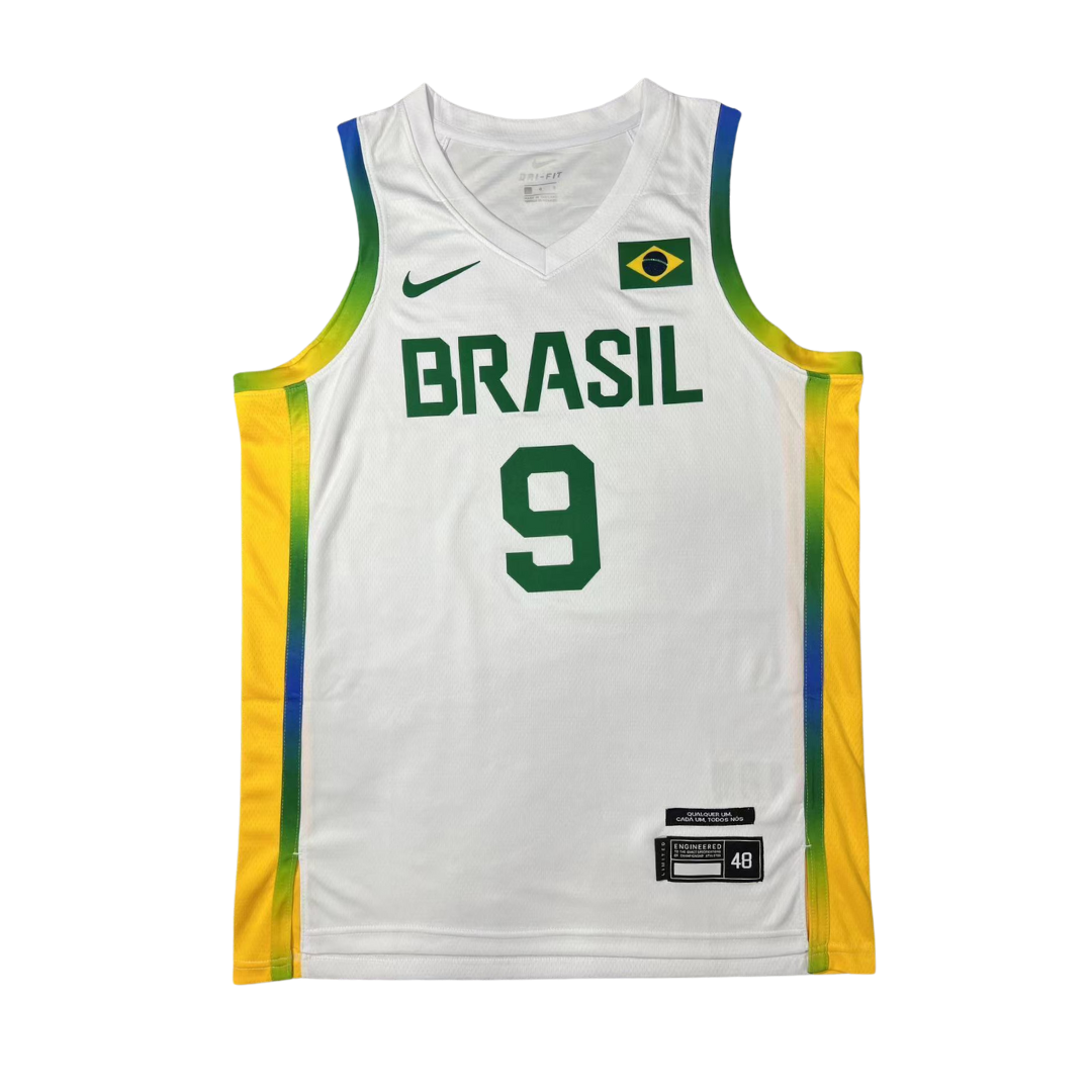Camisa Regata Nike Seleção Brasil Basquete  Unissex MARCELINHO #9