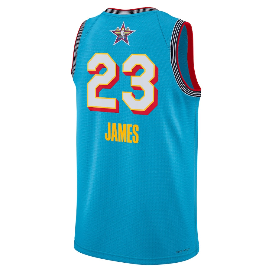 Camisa Regata NBA Unissex LeBron James Jordan Brand Light Blue 2025 NB