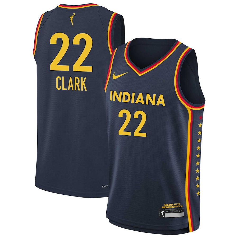 Camisa Regata WNBA Indiana Fever Caitlin Clark #22 Nike WNBA Draft First Round Pick Swingman Jersey
