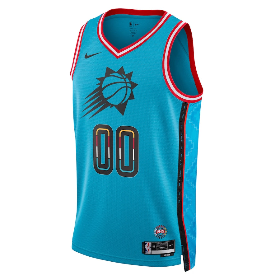 Camisa Regata NBA Unissex Phoenix Suns Customizada Nike Turquesa 2022/23 Swingman Jersey - City Edition