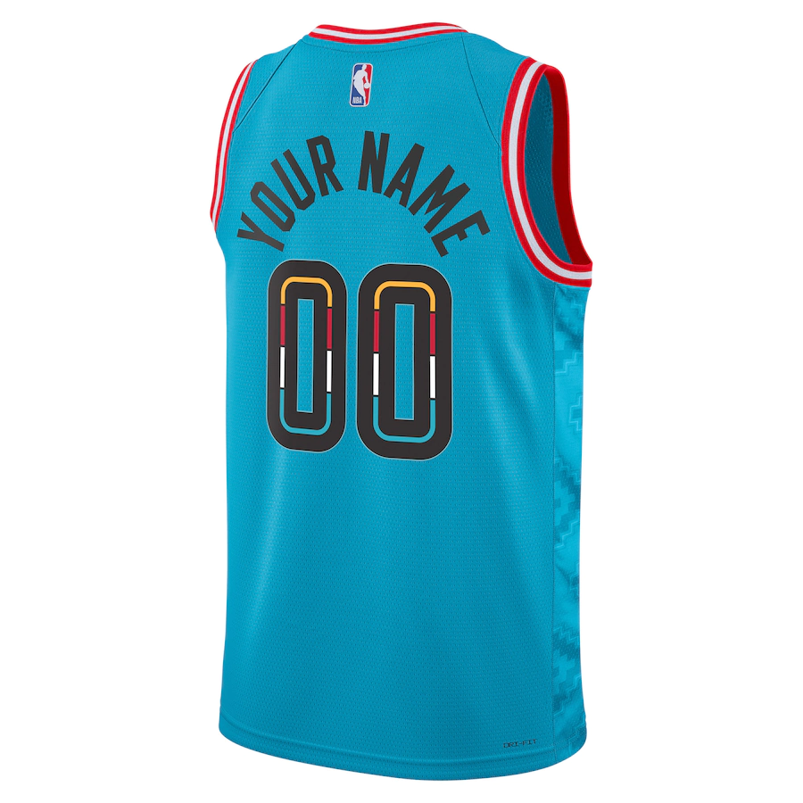 Camisa Regata NBA Unissex Phoenix Suns Customizada Nike Turquesa 2022/23 Swingman Jersey - City Edition