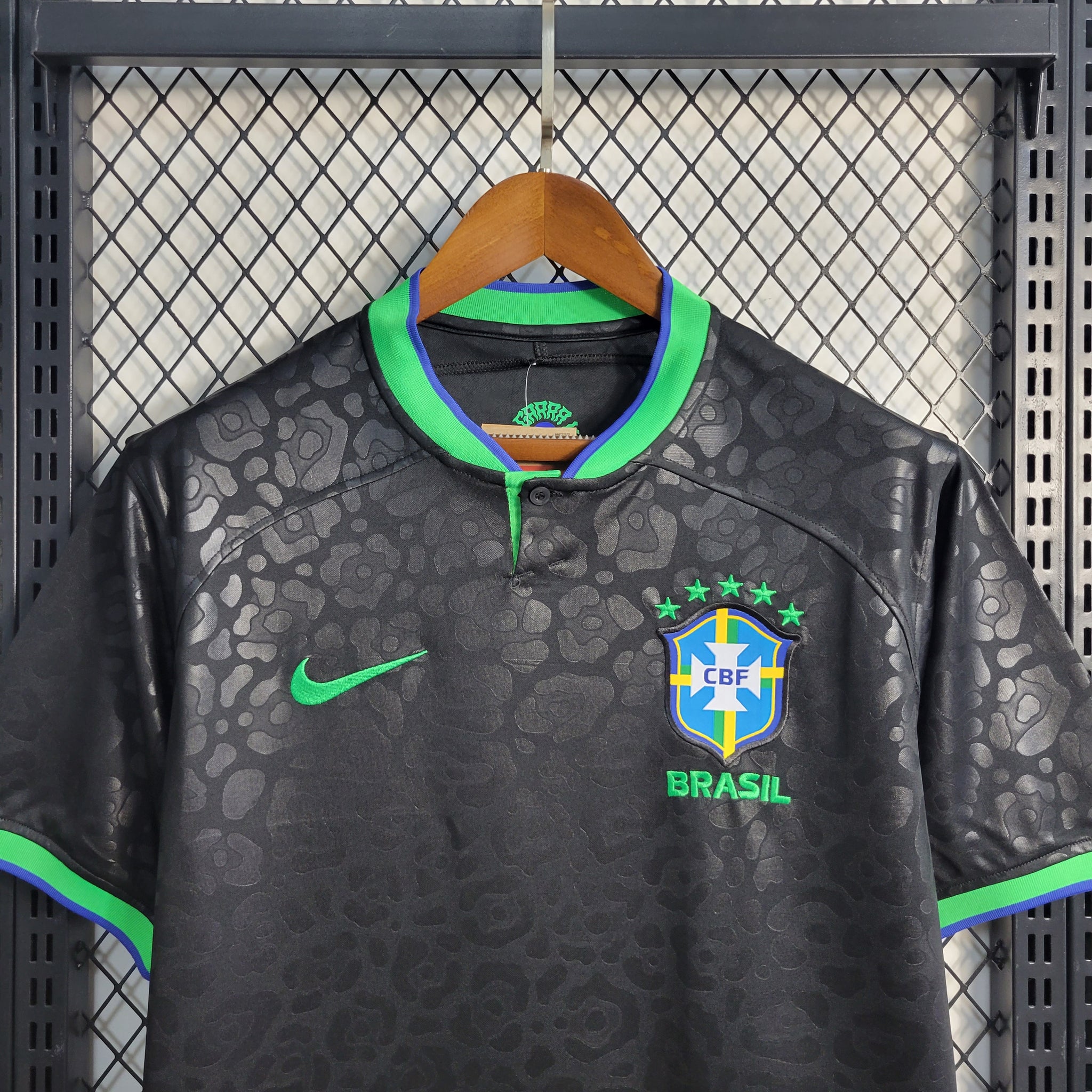 Camisa Nike Brasil 2022/23 Torcedor Masculina Black Gola Verde Estampa –  Loja Sportness