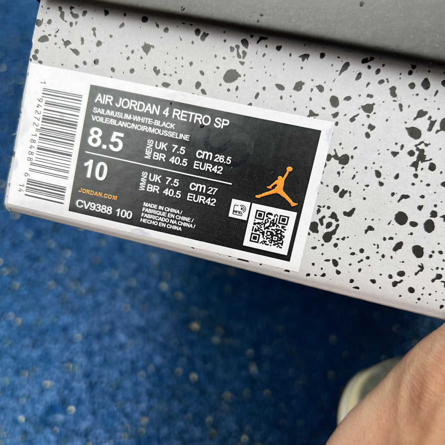 AirJordan 4 x Off-White  OW CV9388-100