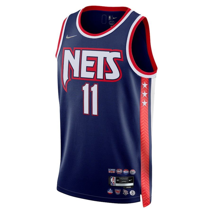 Camisa Regata Brooklyn Nets Kyrie Irving Nike Navy 2021/22 Swingman -